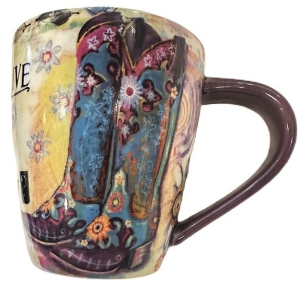 Boot Life Why Not Live Life Totally Your Way Coffee Tea Mug 17 Oz - Picture 11 of 16